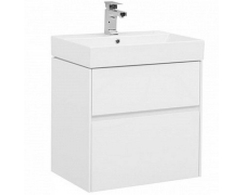 Тумба под раковину Aquanet Бруклин 60 203958 подвесная Белая 203958