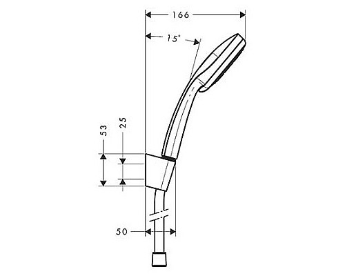Душевой гарнитур Hansgrohe Croma 100 Multi/Porter S 27595000