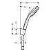 Душевой гарнитур Hansgrohe Croma 100 Multi/Porter S 27595000
