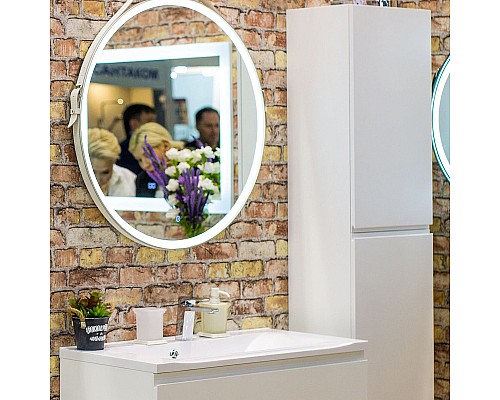 Шкаф пенал Art&Max AM-Bianchi-1500-2A-SO-BL подвесной Белый глянец