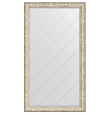 Зеркало Evoform Exclusive-G Floor 205х115 с гравировкой в багетной раме - Виньетка серебро 109 мм