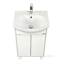 Тумба под раковину Рико 50 белый, ясень фабрик Aquaton 1A212401RIB90