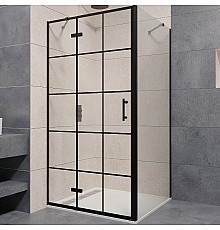 Душевой уголок RGW Passage PA-77B L 120x70 41087727-084L профиль Черный стекло прозрачное