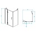 Душевой уголок RGW Passage PA-77B L 120x70 41087727-084L профиль Черный стекло прозрачное