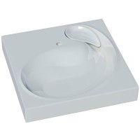 Раковина над стиральной машиной Stella Polar Бьянка 60*60 с кронштейнами