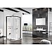 Полукруглая душевая кабина Ravak Pivot 37677300Z1 90 чёрный прозрачный