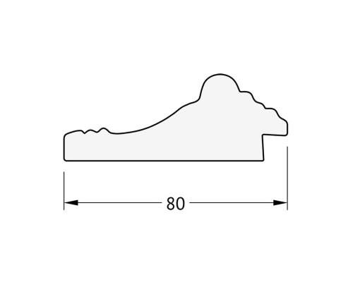 Зеркало Evoform Exclusive Floor 199х80 BY 6109 с фацетом в багетной раме - Сусальное золото 80 мм