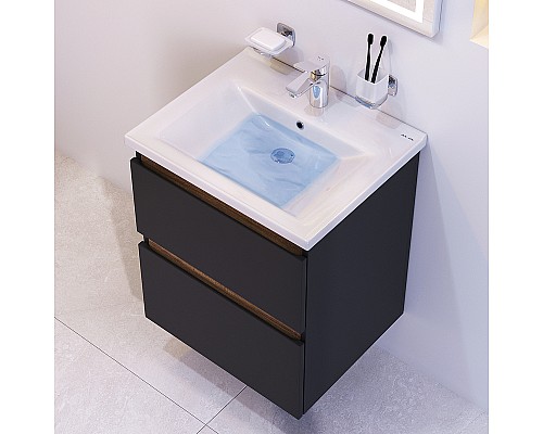 Тумба под раковину AM.PM X-Joy 55 M85AFHX0552BM подвесная Черная матовая