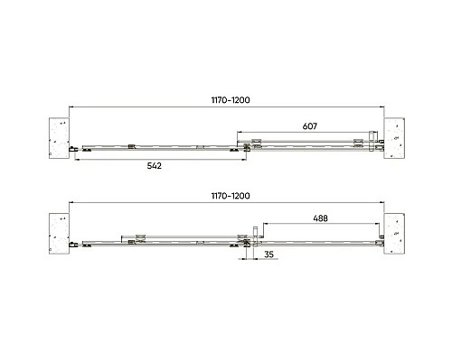 Душевая дверь Veconi Vianno VN-70 120 VN70-120-01-19C4 Черный матовый