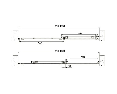 Душевая дверь Veconi Vianno VN-70 120 VN70-120-01-19C4 Черный матовый