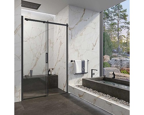 Душевая дверь Veconi Vianno VN-70 120 VN70-120-01-19C4 Черный матовый
