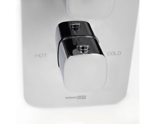 Смеситель для душа WasserKRAFT Naab 8644 Thermo с термостатом Хром