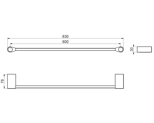 Полотенцедержатель Art&Max Verona Push AM-M-049-CR Хром