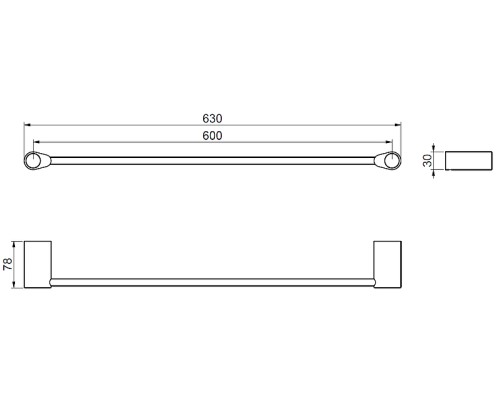 Полотенцедержатель Art&Max Verona Push AM-M-049-CR Хром