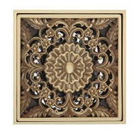 Трап сливной Veragio Canyon d40 VR.CAN-2065.BR, с декоративной решеткой 10x10, с клапаном бронза