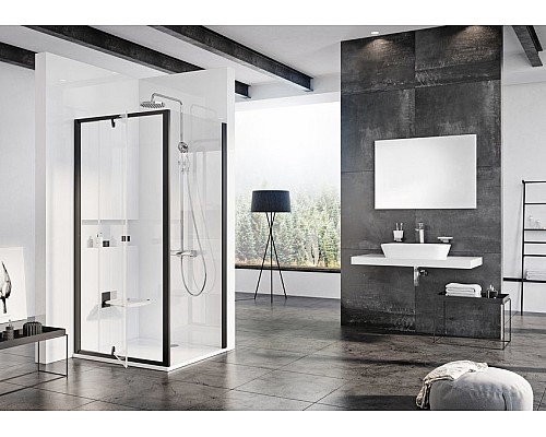 Душевая дверь Ravak Pivot 03G70300Z1 90 чёрный прозрачный