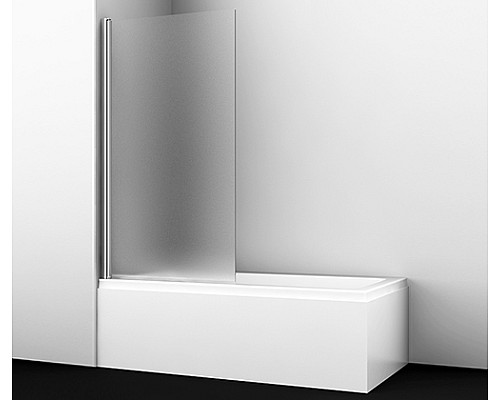 Стеклянная шторка на ванну WasserKRAFT Matt glass 48P01-80LM