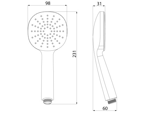 Ручной душ Iddis Optima Home Черный матовый