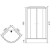 Душевая кабина Royal Bath HK 100x100 с гидромассажем