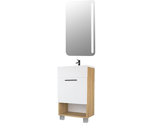 Тумба под раковину 1MarKa July 50Н напольная, дуб сонома У85933