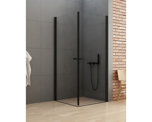 Душевое ограждение NEW TRENDY NEW SOLEO BLACK 2D 90x90x195 (черный)