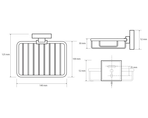 Мыльница Bemeta Beta 132108162 Хром