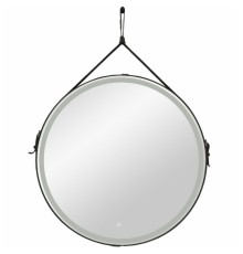 Зеркало Art&Max Milan с подсветкой с сенсорным выключателем Черное