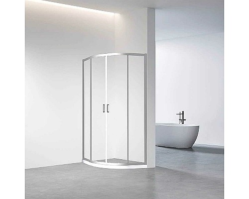 Душевой уголок Veconi Rovigo RV-01 80х80 RV01-80-01-C7 профиль Хром стекло прозрачное