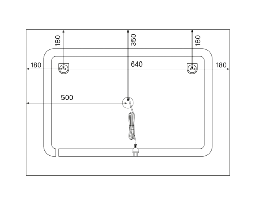 Зеркало Iddis Zodiac 100 ZOD10T0i98 с подсветкой с подогревом Белое