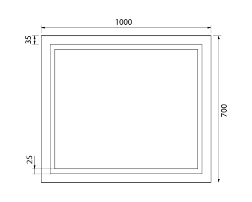 Зеркало Iddis Zodiac 100 ZOD10T0i98 с подсветкой с подогревом Белое