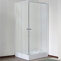 Душевой уголок Royal Bath HPD 90х80 RB 8090 HPD-C профиль Белый стекло матовое