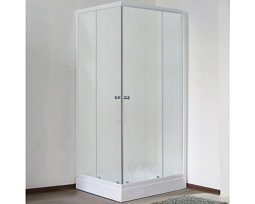 Душевой уголок Royal Bath HPD 90х80 RB 8090 HPD-C профиль Белый стекло матовое