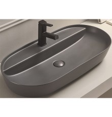 Раковина-чаша CeramaLux 80 Серая матовая