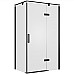 Душевой уголок Bravat Black Line 80x120 BS120.3113AB профиль Черный стекло прозрачное