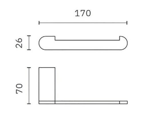 Держатель запасного рулона Nofer Capri 16229.G Золото матовое