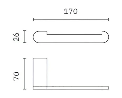 Держатель запасного рулона Nofer Capri 16229.G Золото матовое