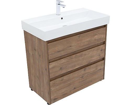 Тумба под раковину Aquanet Nova Lite 85 302477 Дуб рустикальный