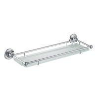 Полка в ванну стеклянная Timo Nelson 150072/00 хром