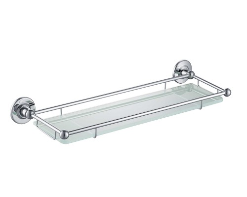 Полка в ванну стеклянная Timo Nelson 150072/00 хром