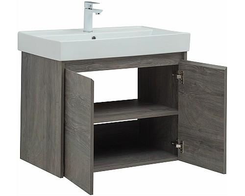 Тумба под раковину Aquanet Nova Lite 75 298851 подвесная Дуб рошелье