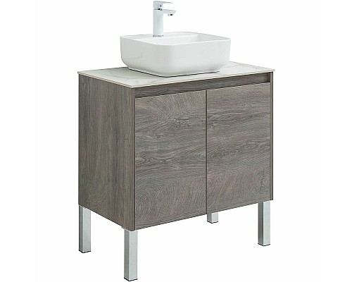 Тумба под раковину Aquanet Nova Lite 75 298851 подвесная Дуб рошелье