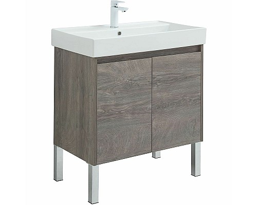 Тумба под раковину Aquanet Nova Lite 75 298851 подвесная Дуб рошелье