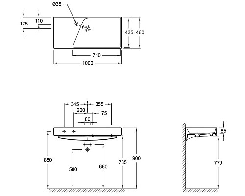 Раковина-столешница Jacob Delafon EXN11200