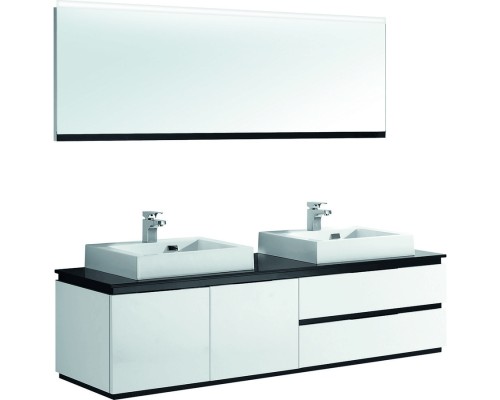 Тумба с раковиной Orans BC-6023-1800 Черный Белый