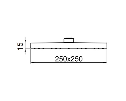 Верхний душ Webert Comfort AC1012015PVC, хром