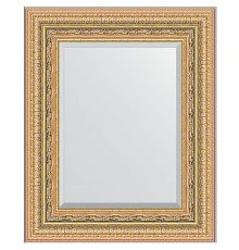 Зеркало Evoform Exclusive 55х45 BY 1366 с фацетом в багетной раме - Сусальное золото 80 мм