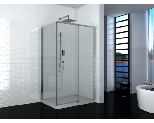 Душевой уголок Cerutti SPA Vito 110x80 R профиль Хром стекло прозрачное