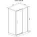 Душевой уголок Cerutti SPA Vito 110x80 R профиль Хром стекло прозрачное