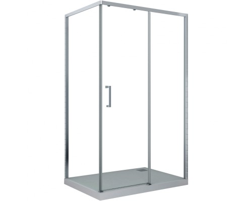 Душевой уголок Cerutti SPA Vito 110x80 R профиль Хром стекло прозрачное