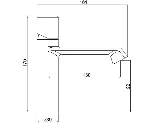 Смеситель для раковины Orange Sole M03-021cr Хром